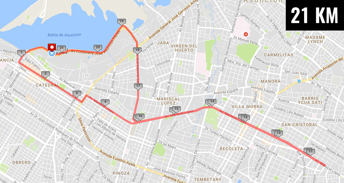 21 km