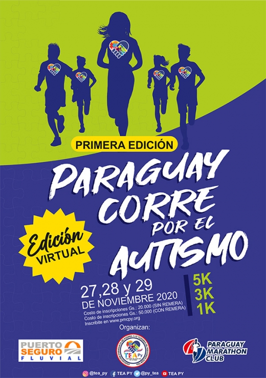 Paraguay Corre por el Autismo. Edición Virtual 2020
